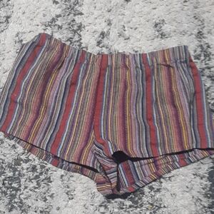 Forever 21 Multicolor Striped High Waist Shorts